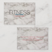 Moderne trainer voor draagbare marmer persoonlijke visitekaartje (Voorkant / Achterkant)