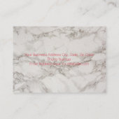 Moderne trainer voor draagbare marmer persoonlijke visitekaartje (Achterkant)