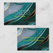 Moderne trainer voor draagbare marmer persoonlijke visitekaartje (Voorkant / Achterkant)