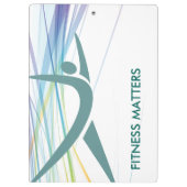 Moderne trainer voor fitness klembord (Achterkant)