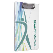 Moderne trainer voor fitness klembord (Rechts)