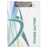 Moderne trainer voor fitness klembord (Voorkant)