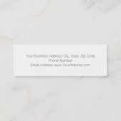 Moderne trainer voor persoonlijke fitness mini visitekaartje (Achterkant)