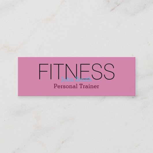 Moderne trainer voor persoonlijke fitness mini visitekaartje (Voorkant)