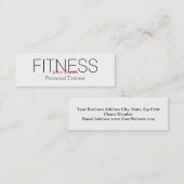 Moderne trainer voor persoonlijke fitness mini visitekaartje (Voorkant / Achterkant)