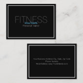 Moderne trainer voor persoonlijke fitness visitekaartje (Voorkant / Achterkant)