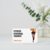 Moderne trainer voor persoonlijke fitness visitekaartje (Staand voorkant)