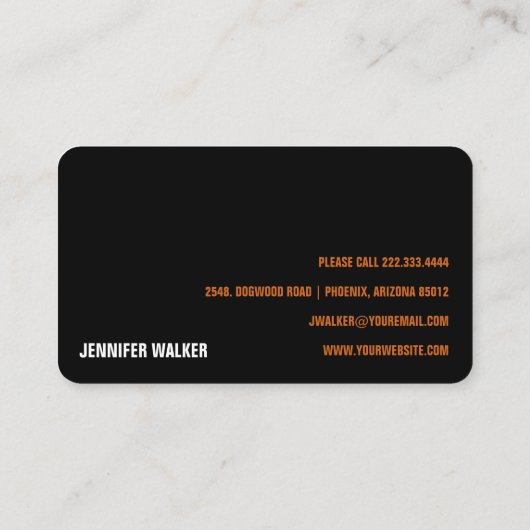 Moderne trainer voor persoonlijke fitness visitekaartje (Achterkant)