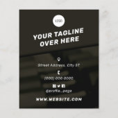 Moderne trainers in masculine stijl flyer (Achterkant)