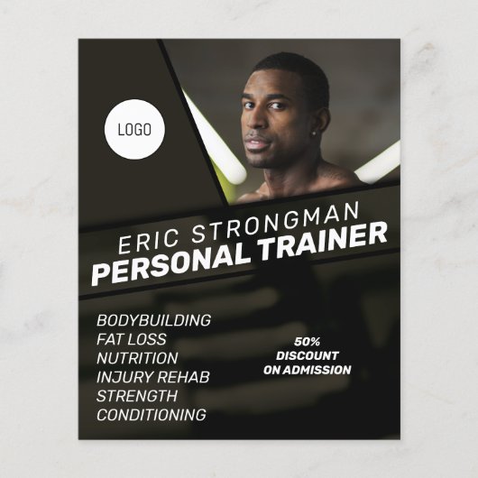 Moderne trainers in masculine stijl flyer (Voorkant)