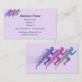 Moderne trainers voor persoonlijke trainers visitekaartje (Voorkant / Achterkant)