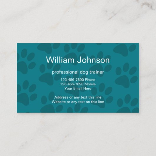 Moderne training voor twee zijden professionele ho visitekaartje (Achterkant)