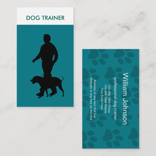 Moderne training voor twee zijden professionele ho visitekaartje (Voorkant / Achterkant)