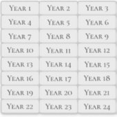 Moderne transparante individuele aangepaste tekstl sticker (Voorkant)