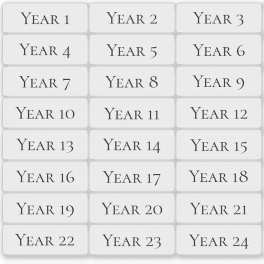 Moderne transparante individuele aangepaste tekstl sticker (Voorkant)