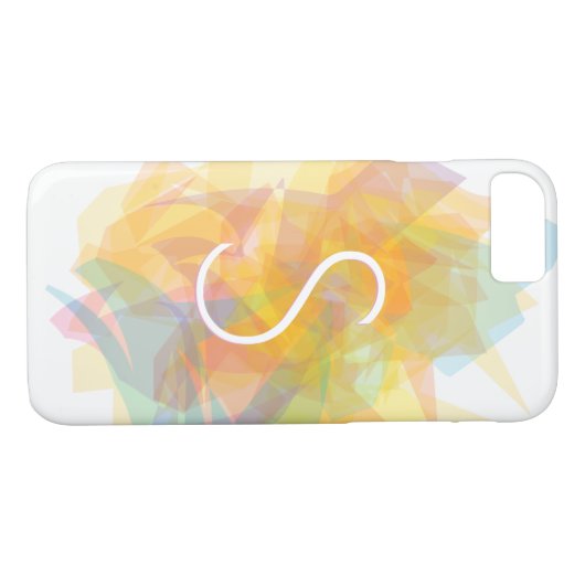 Moderne Transparante Lagen/Geel & Zachte Kleuren Case-Mate iPhone Case (Achterkant (Horizontaal))