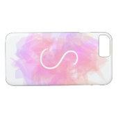 Moderne Transparante Lagen/Magenta Peach & Roze Case-Mate iPhone Case (Achterkant (Horizontaal))
