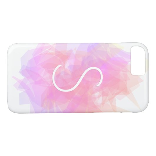 Moderne Transparante Lagen/Magenta Peach & Roze Case-Mate iPhone Case (Achterkant (Horizontaal))