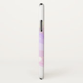 Moderne Transparante Lagen/Magenta Roze Geel Case-Mate iPhone Case (Achterkant / rechts)