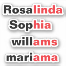 Moderne Transparante Waterdichte Naamstickers