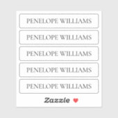 Moderne Transparante Zakelijke Label – Aangepaste (Vel)