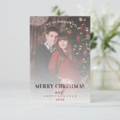 Moderne transparantieeffectfamilie kerstmis foto's (Staand voorkant)