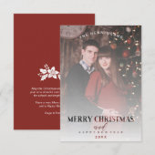 Moderne transparantieeffectfamilie kerstmis foto's (Voorkant / Achterkant)