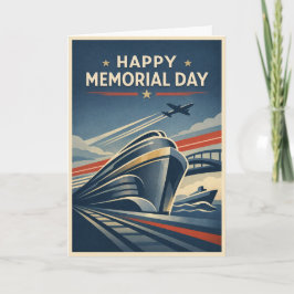 Moderne Transport Tribute Memorial Day  Kaart