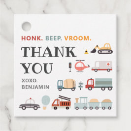 Moderne Transport Verjaardagsfeest Favorieten Tags Bedankjes Labels