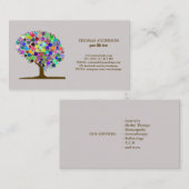Moderne Tree of Life Wellness Life Coach Visitekaartje (Voorkant / Achterkant)