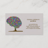 Moderne Tree of Life Wellness Life Coach Visitekaartje (Voorkant)