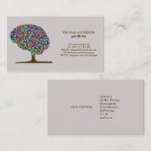 Moderne Tree of Life Wellness Life Coach Visitekaartje (Voorkant / Achterkant)