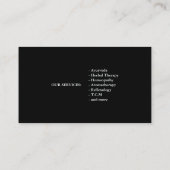 Moderne Tree of Life Wellness Life Coach Visitekaartje (Achterkant)