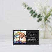 Moderne Tree of Life Wellness Life Coach Visitekaartje (Staand voorkant)