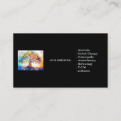 Moderne Tree of Life Wellness Life Coach Visitekaartje (Achterkant)