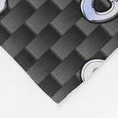 Moderne treinen tekenen koolstofvezel aan fleece deken (Hoek)