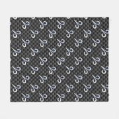 Moderne treinen tekenen koolstofvezel aan fleece deken (Voorkant (Horizontaal))