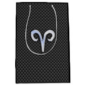 Moderne treinen tekenen koolstofvezel aan medium cadeauzakje (Voorkant)