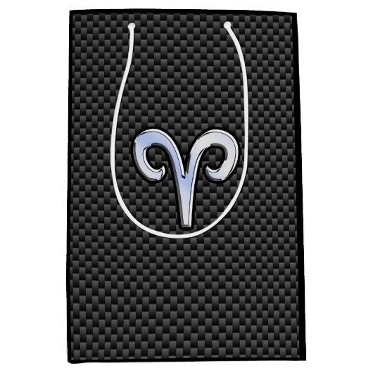 Moderne treinen tekenen koolstofvezel aan medium cadeauzakje (Voorkant)