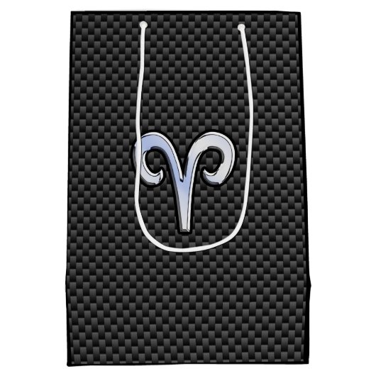 Moderne treinen tekenen koolstofvezel aan medium cadeauzakje (Achterkant)