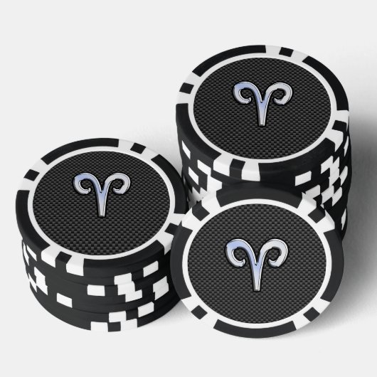 Moderne treinen tekenen koolstofvezel aan poker chips (Opstapeling)