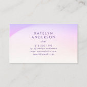 Moderne trend van minimale zwevende gradiënt visitekaartje (Achterkant)