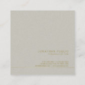 Moderne Trending Elegante Groene Parel Afwerking L Vierkante Visitekaartje (Achterkant)