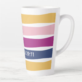 Moderne trending Striped Christelijk JEREMIAH 29:1 Latte Mok