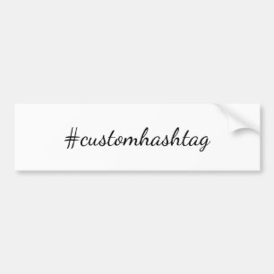 Moderne Trending Virale Hashtag-ontwerp voor socia Bumpersticker