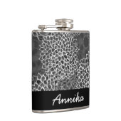 Moderne trends Bloemen gepersonaliseerd Heupfles (Rechts)