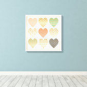 Moderne trends Grafische harten Canvas Afdruk (Insitu (Houten vloer))