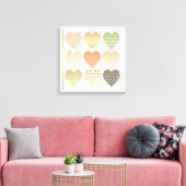Moderne trends Grafische harten Canvas Afdruk (Insitu (Woonkamer))