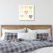 Moderne trends Grafische harten Canvas Afdruk (Insitu (Slaapkamer))
