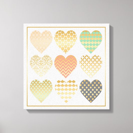 Moderne trends Grafische harten Canvas Afdruk (Voorkant)